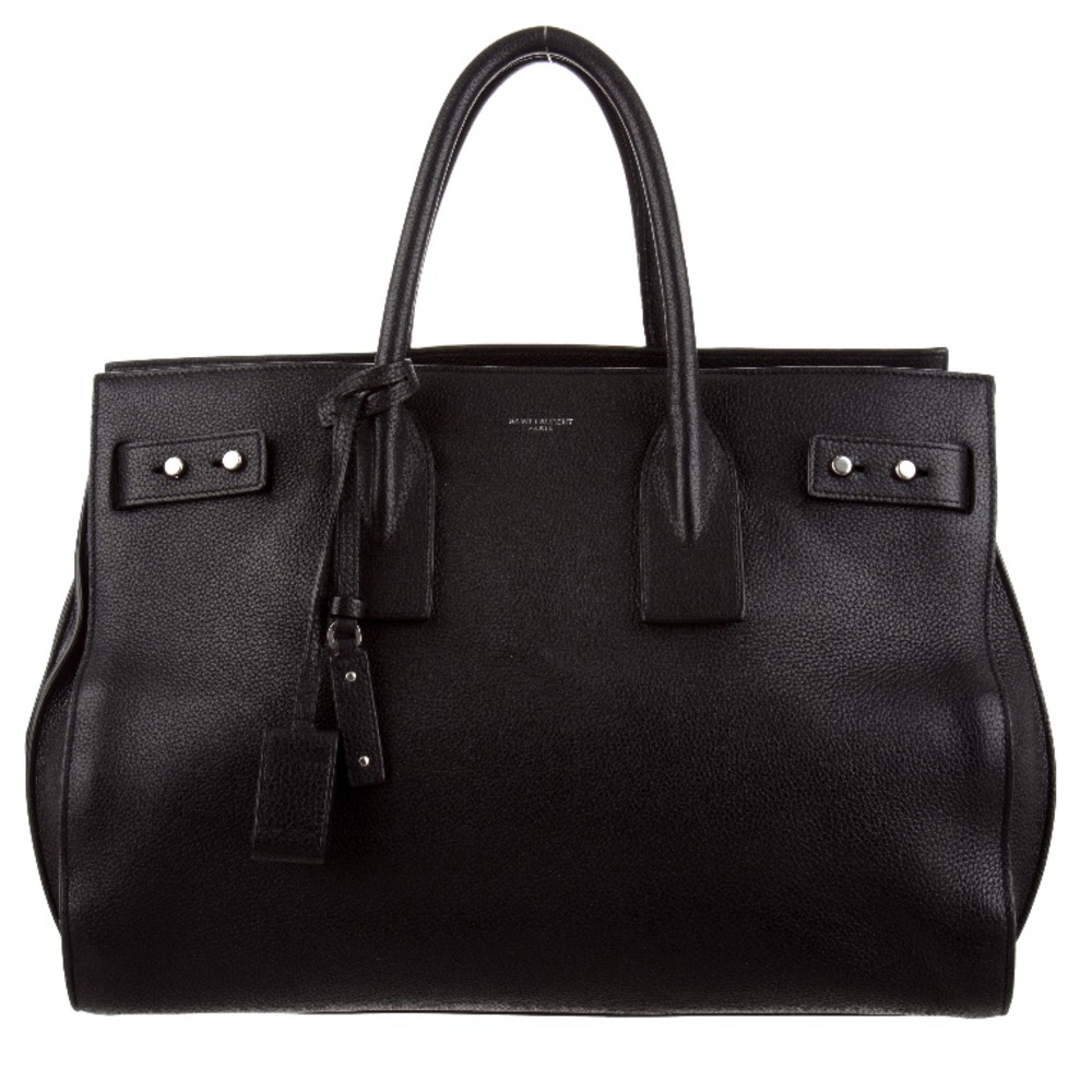 Large black Saint Laurent Sac Du Jour